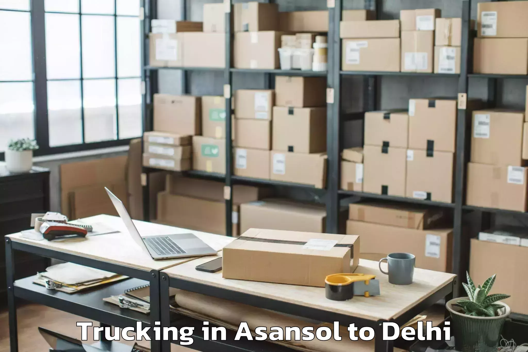 Professional Asansol to Indira Gandhi International Ai Trucking